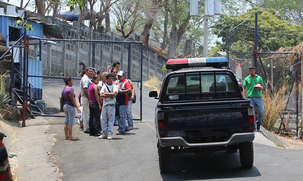 Entrada a la Dirección de Auxilio Judicial en Managua. Foto: El Nuevo Diario