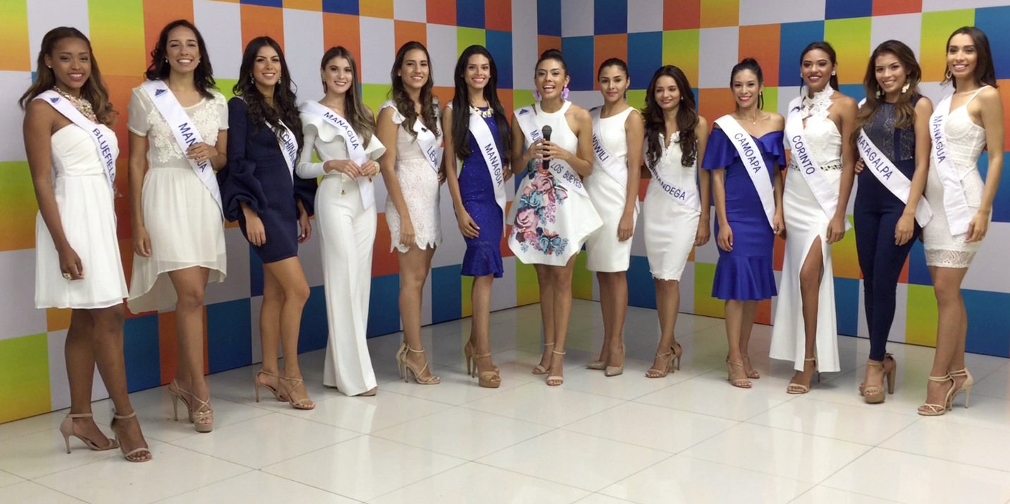 Candidatas a Miss Nicaragua 2018.