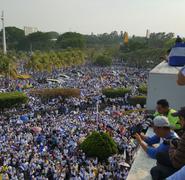 Nicaragüenses se desbordaron para pedir por la paz en Nicaragua.