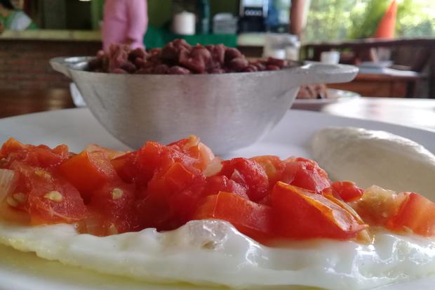 También podes degustar de huevos rancheros con gallopinto. Foto: Héctor Rosales