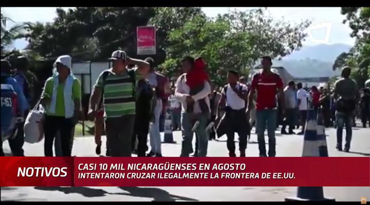 Casi 10 mil nicaragüenses intentaron cruzar ilegalmente la frontera hacia EE.UU.