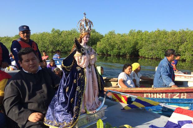 Chinandega celebra 455 años de la llegada de la Virgen del Trono