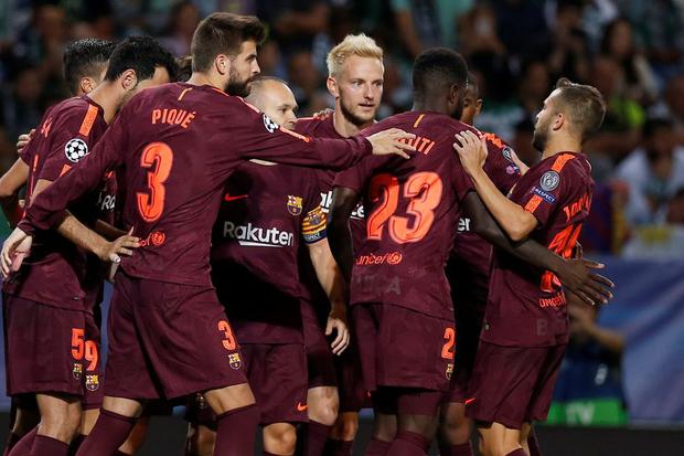 FC Barcelona supera al Sporting en la Champions League