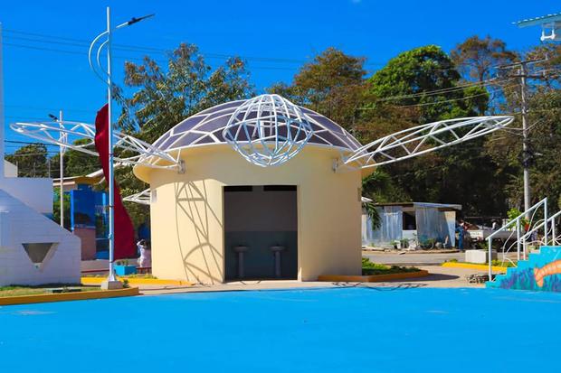 Inauguran la segunda etapa de la remodelación del parque municipal de Tola