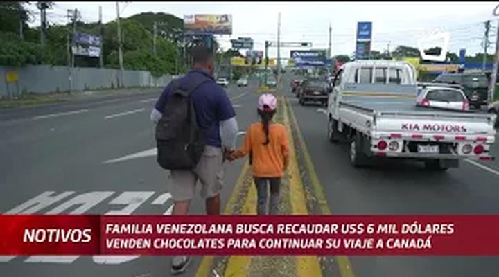 Familia venezolana busca recaudar 6 mil dólares para continuar su viaje desde Nicaragua