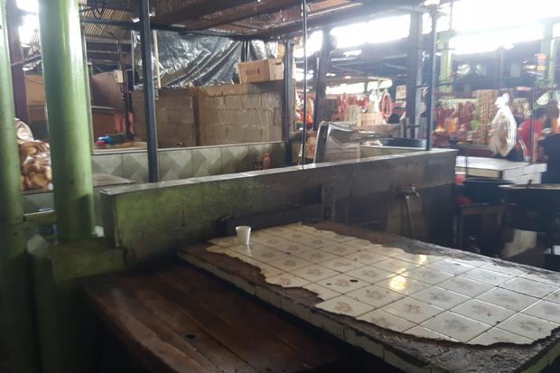 Ambiente en el mercado Roberto Huembes este 14 de junio, día del paro nacional en Nicaragua. Foto: Gerall Chávez.