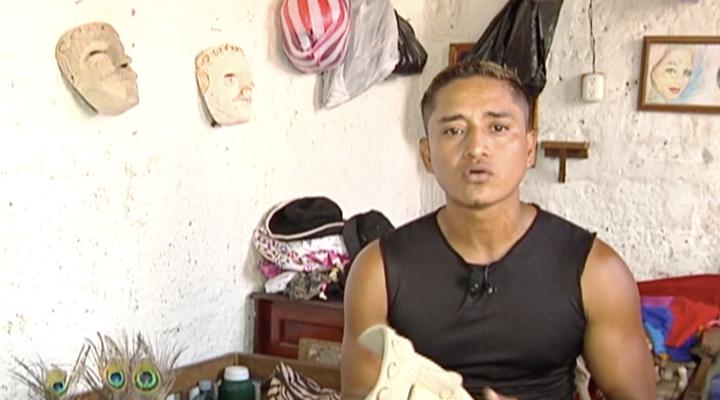 Elaboración de máscaras tradicionales en Diriamba