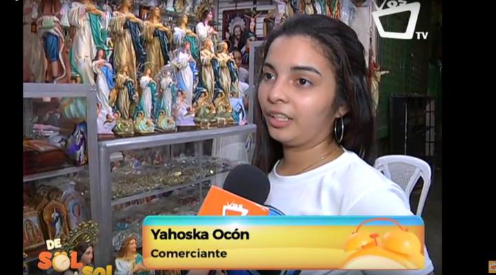 La Purísima llegó al Mercado Roberto Huembes