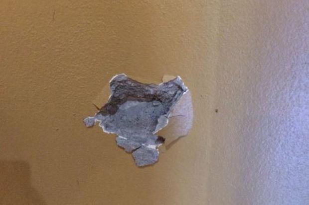Destrozos en la Iglesia Divina Misericordia tras ataque