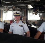 Tripulantes del buque patrullero
