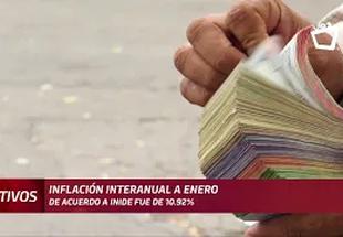 Inflación interanual en enero se situó en 10.92%, según Inide
