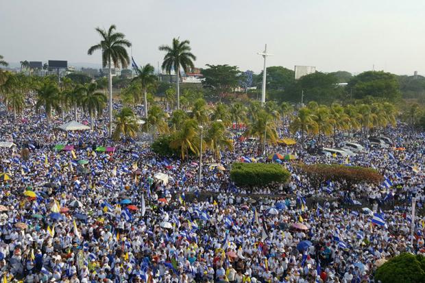 Miles de nicaragüenses dijeron "Sí" a la paz este sábado, en un día histórico para Nicaragua.