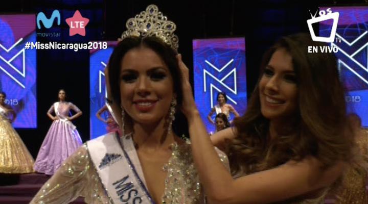 Coronación de Adriana Paniagua como Miss Nicaragua 2018
