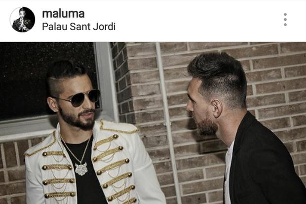 Lionel Messi, fan de la música de Maluma