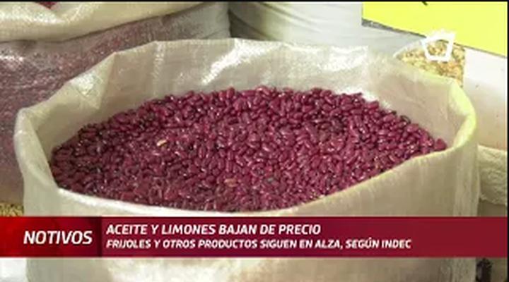 Frijoles y otros productos de la canasta básica siguen en alza, según Indec