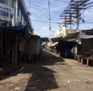 Comercios cerrados en el Mercado Oriental, el más grande de Centroamérica, durante la jornada de paro nacional en Nicaragua. Foto: Walkiria Chavarría.