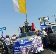 Ambiente de la Marcha Azul y Blanco en Managua, Nicaragua. Fotos: Elizabeth Reyes y Michelle Polanco