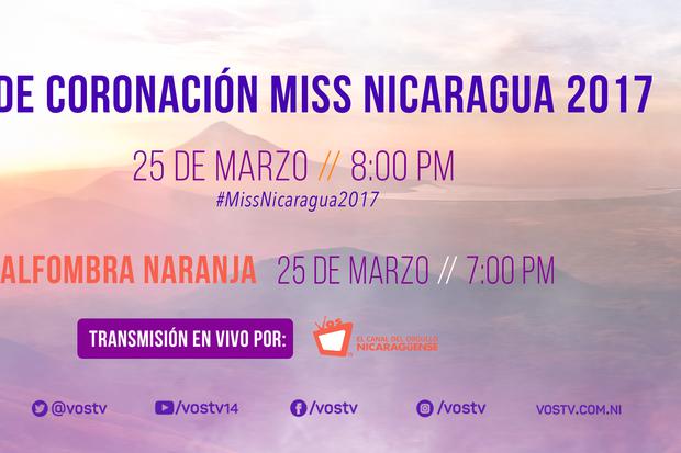 Gala oficial de Coronación de Miss Nicaragua 2017