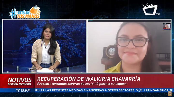 Testimonio de Walkiria Chavarría, periodista recuperada de COVID-19