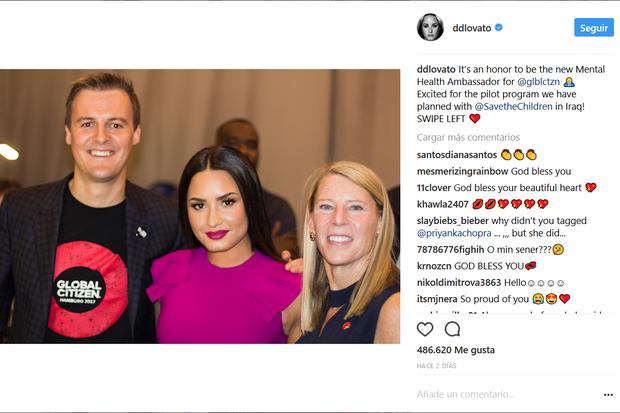 Demi Lovato, nueva embajadora de la salud mental