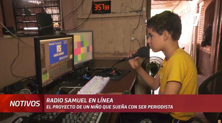 “Radio Samuel”, los primeros pasos de un niño que sueña con ser periodista