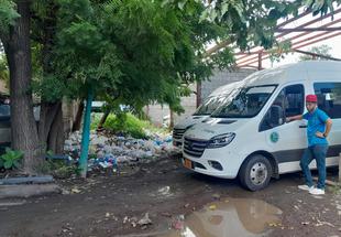 Usuarios denuncian botadero ilegal en la terminal de buses Casimiro Sotelo