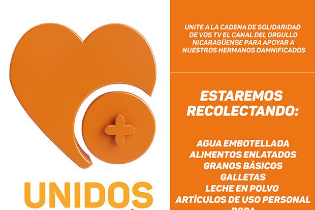 Unite a la campaña #UnidosSomosMásFuertes de VosTV por los afectados por lluvias