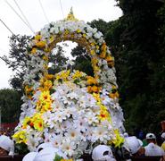 Mocito de Santo Domingo de Guzmán en la procesión desde Las Sierritas hacia Managua. Foto: Elizabeth Reyes.