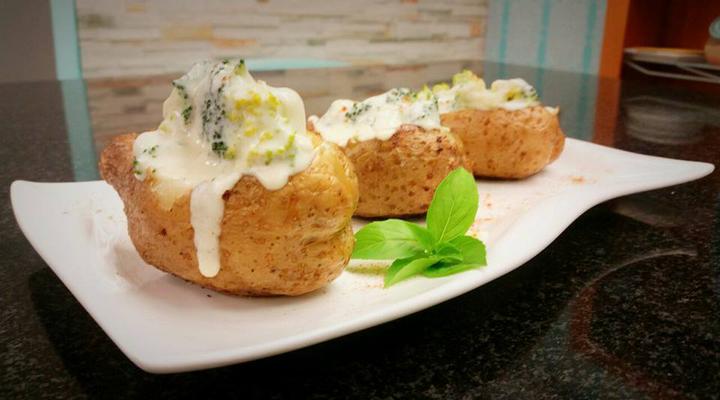 Recetas de papas rellenas con brócoli