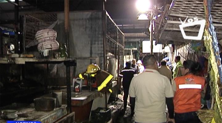 Incendio en mercado Roberto Huembes