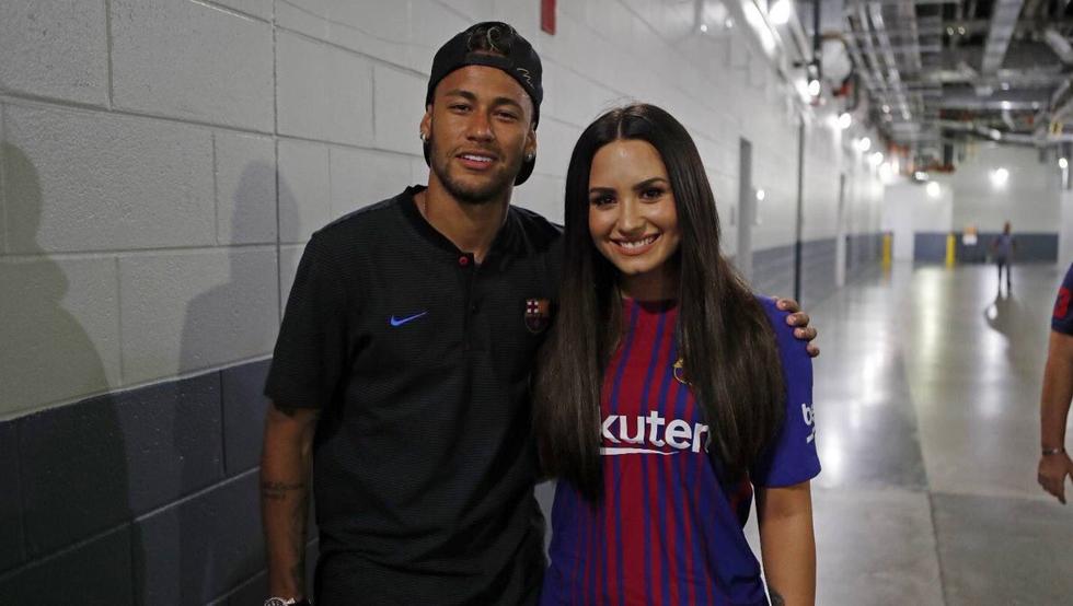 Lovato y neymar