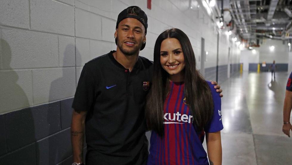 Lovato y neymar 