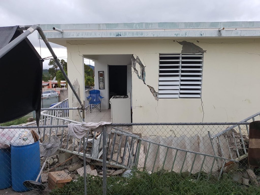 Casa dañadas en Puerto Rico / Cortesía