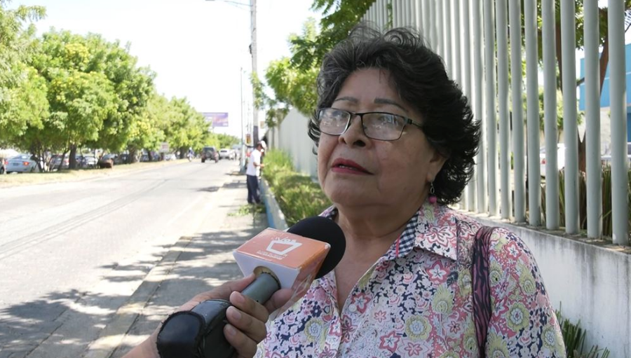 Lesbia Rodríguez, miembro de la Unidad Sindical Magisterial / Lorenzo Vega