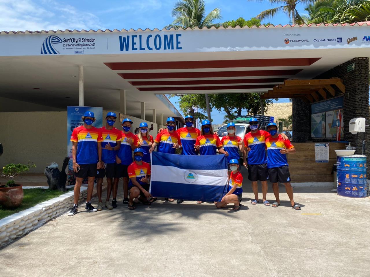 Delegación nicaragüense de Surf