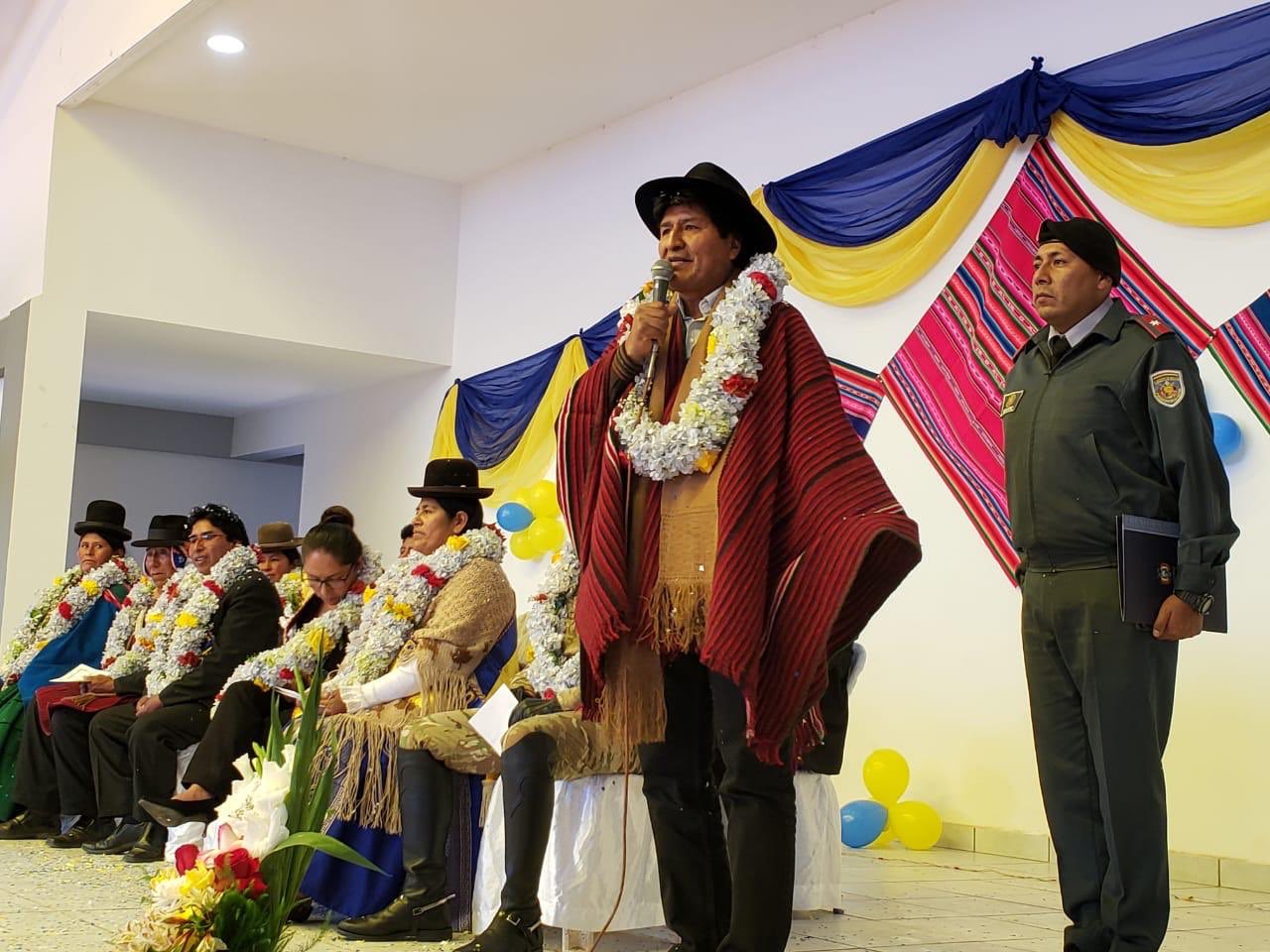El presidente de Bolivia, Evo Morales