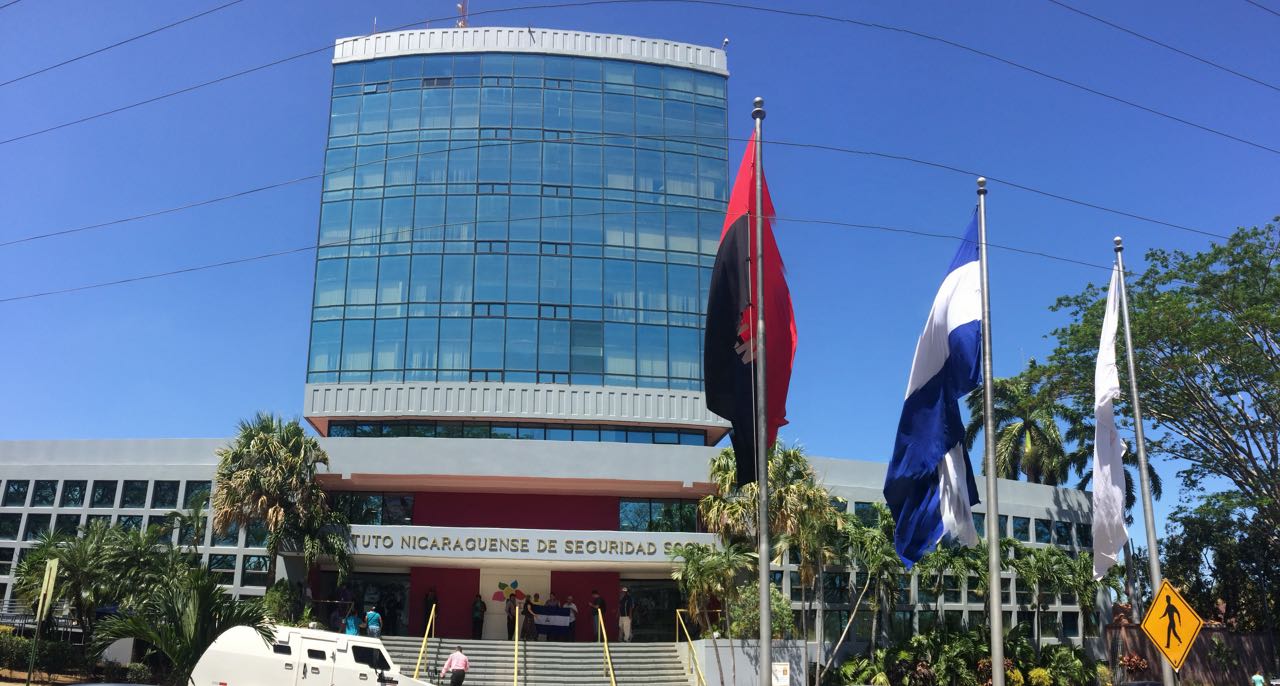 Sede central del Instituto Nicaragüense de Seguridad Social (INSS). Foto: Gerall Chávez