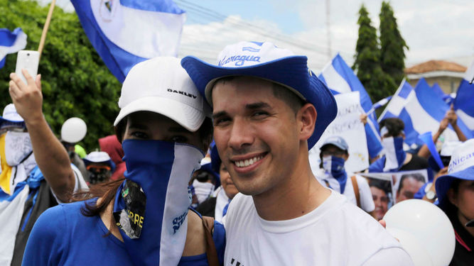 Edwin Carcache es acusado de diversos delitos, entre ellos terrorismo. Foto: La Prensa