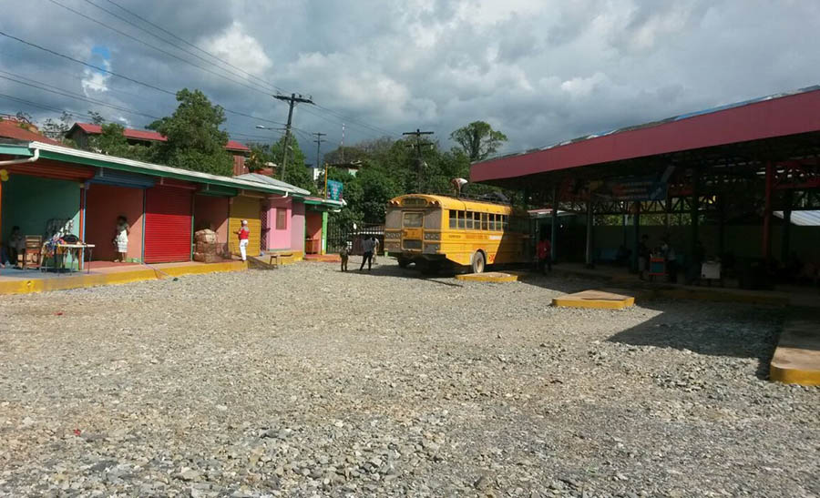 Terminal de buses en Bonanza, uno de los municipios del Triángulo Minero. Foto: QHubo