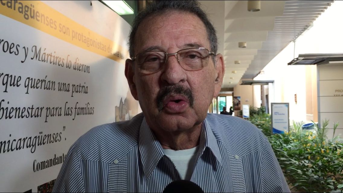 Jacinto Suárez, secretario de Relaciones Exteriores del FSLN. Foto: Gerall Chávez