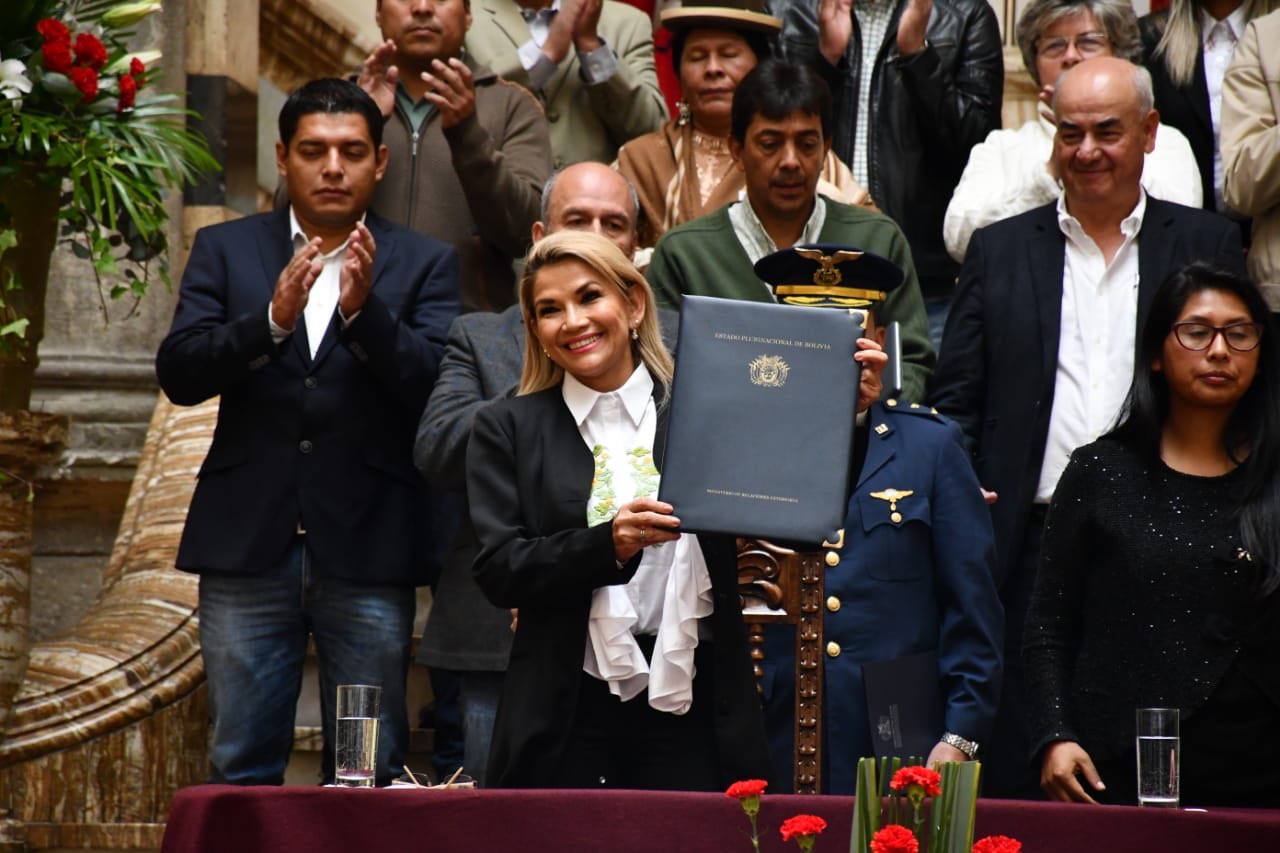 La presidenta interina de Bolivia / Cortesía