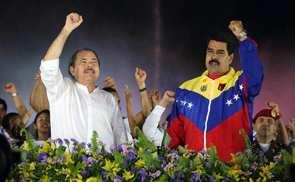 Nicolás Maduro y Daniel Ortega. Foto Cortesía.