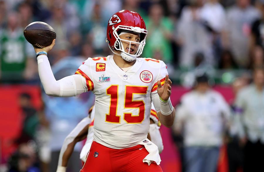 El mariscal de campo de los Kansas City Chiefs, Patrick Mahomes, en una fotografía de archivo. /EFE