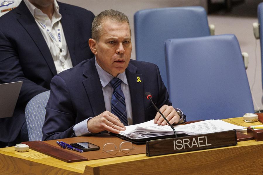 Fotografía del 22 de marzo de 2024 del embajador de Israel ante la ONU, Gilad Erda./EFE