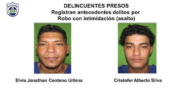 Acusados de violación en Managua / Cortesía Policía Nacional de Nicaragua.