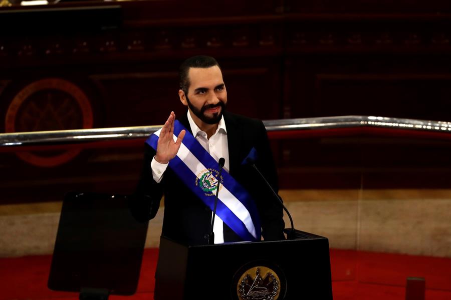 El presidente de El Salvador y candidato a la reelección, Nayib Bukele, en una fotografía de archivo. /EFE