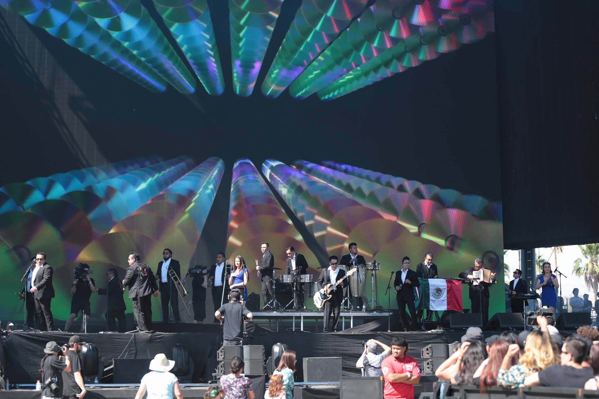 Los Ángeles Azules en Coachella. Foto tomada de Facebook: Los Ángeles Azules