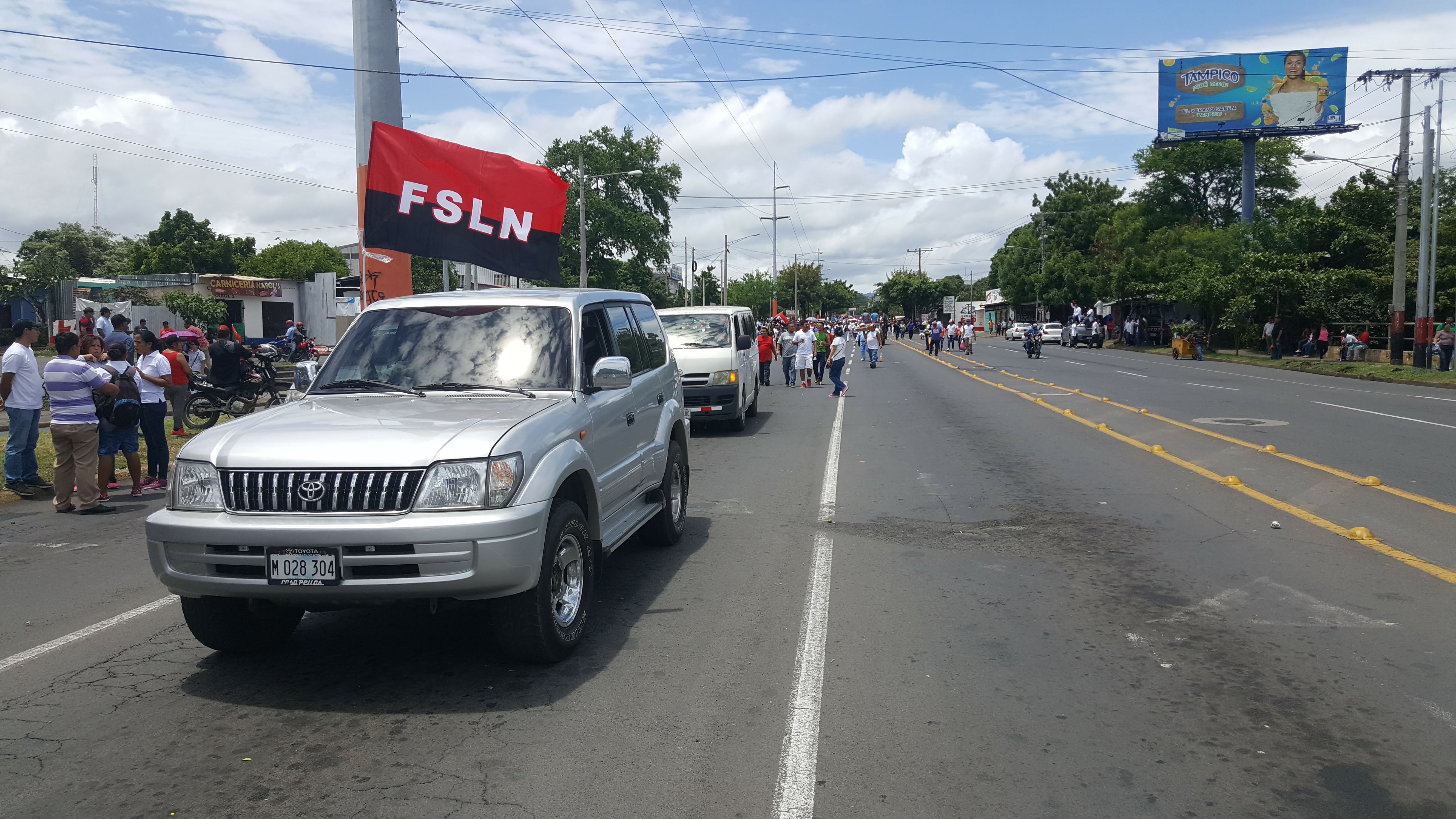 Marcha progubernamental por la paz.