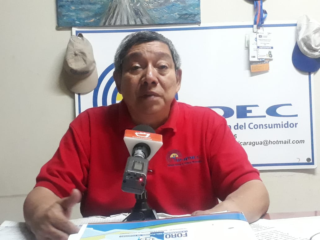 Marvin Pomares, Instituto Nicaragüense de Defensa al Consumidor.