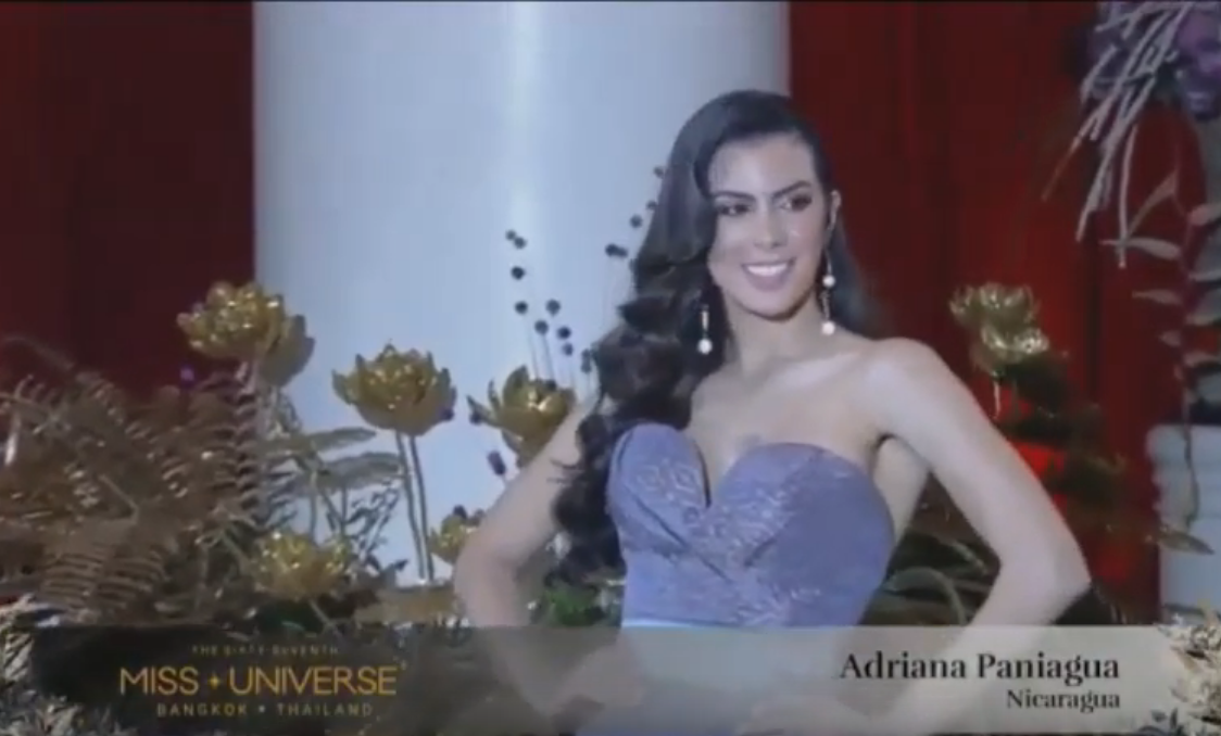 Miss Nicaragua Adriana Paniagua en el evento "Thai Night Fashion Show". Foto Cortesía